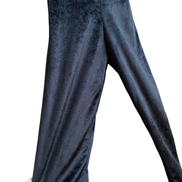 ASOS Collusion UK Black Velvet Jumpsuit Spaghetti Strap V Neck Cross Back Witchy - Picture 7 of 16